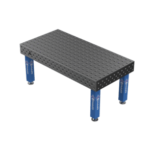 Mesa de soldadura EXPERT Tamaño - 2000x1000mm, Rejilla - 100x100mm, Sistema - Φ28, Patas - sobre pies
