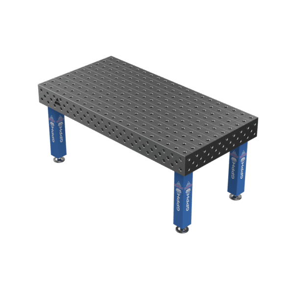 Stół Spawalniczy EXPERT Rozmiar - 2000x1000mm, Siatka - 100x100mm, System - Φ28, Nogi - Na stopach
