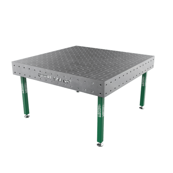 Table de soudage SMART Grille - 100x100 mm, Système - Φ16, Dimensions - 1500x1480 mm, Pieds - Sur patins, Plateau - 12 mm