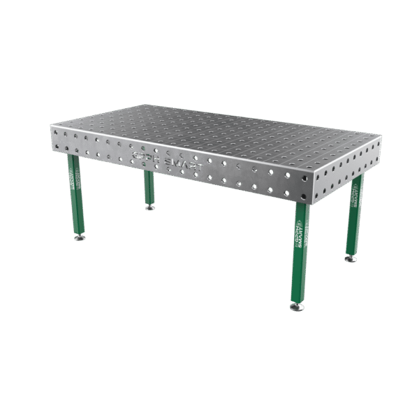 Stół spawalniczy SMART Siatka - 100x100mm, System - Φ28, Rozmiar - 2000x1000mm, Nogi - Na stopach, Blat - 12mm