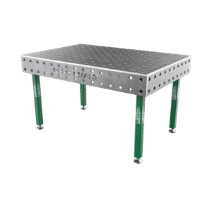 Table de soudage SMART Grille - 100x100mm, Système - Φ28, Dimensions - 1500x1000mm, Pieds - Sur patins, Plateau - 15mm