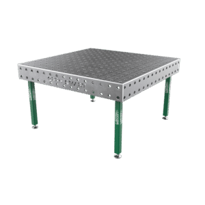 Table de soudage SMART Grille - 100x100mm, Système - Φ28, Dimensions - 1500x1480mm, Pieds - Sur patins, Plateau - 15mm