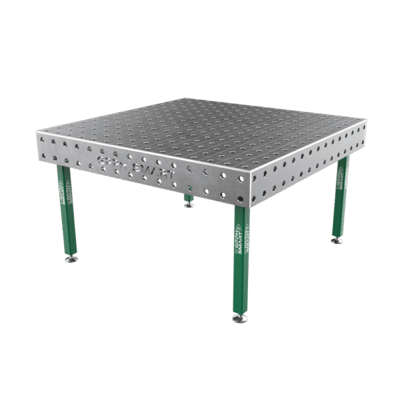 Stół spawalniczy SMART Siatka - 100x100mm, System - Φ28, Rozmiar - 1500x1480mm, Nogi - Na stopach, Blat - 15mm