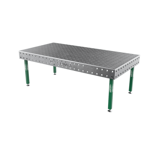 Stół spawalniczy SMART Siatka - 100x100mm, System - Φ28, Rozmiar - 2000x1000mm, Nogi - Na stopach, Blat - 15mm