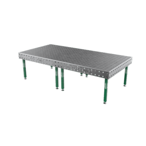 Table de soudage SMART Grille - 100x100mm, Système - Φ28, Dimensions - 3000x1480mm, Pieds - Sur patins, Plateau - 15mm