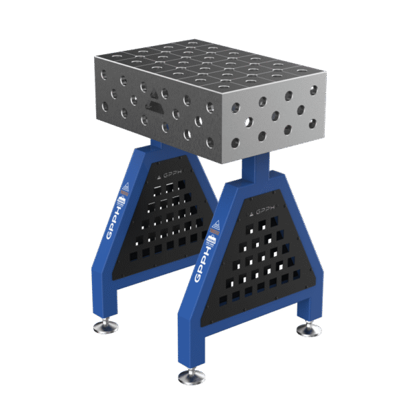 GPPH Podpora spawalnicza TRESTLE ECO na stopach 600x400x200 mm fi 28 mm siatka diagonalna