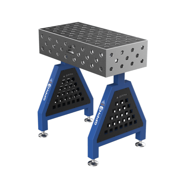 GPPH Podpora spawalnicza TRESTLE ECO na stopach 800x400x200 mm fi 28 mm siatka diagonalna