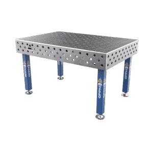 Table de soudage PLUS Grille - 100x100mm, Système - Φ28, Dimensions - 1500x1000mm, Pieds - sur pieds