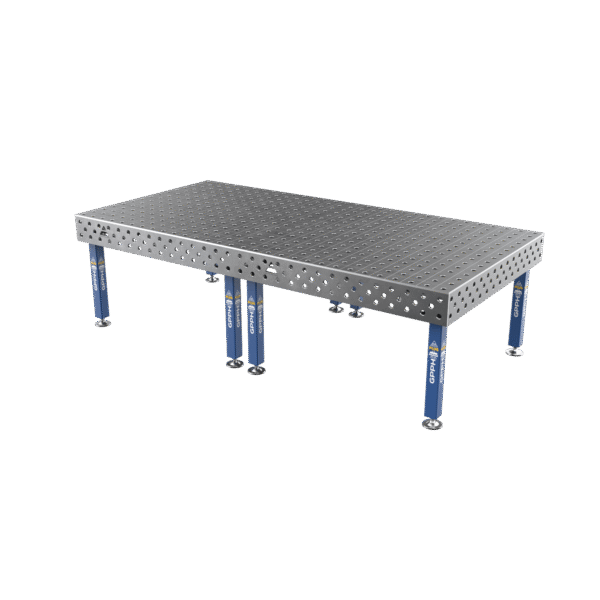 Stół Spawalniczy PLUS Siatka - 100x100mm, System - Φ28, Rozmiar - 3000x1480mm, Nogi - Na stopach