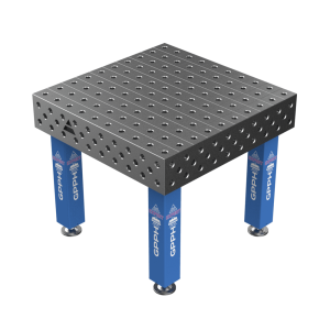 Stół Spawalniczy EXPERT Rozmiar - 1000x1000mm, Siatka - 100x100mm, System - Φ28, Nogi - Na stopach