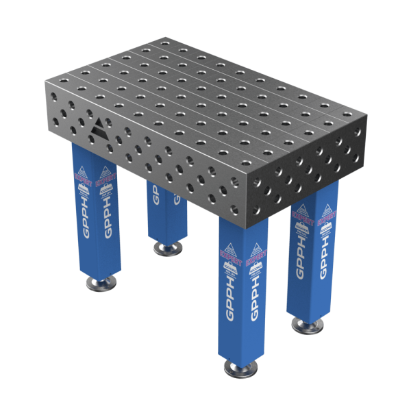 Stół Spawalniczy EXPERT Rozmiar - 1000x600mm, Siatka - 100x100mm, System - Φ28, Nogi - Na stopach