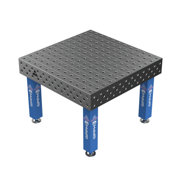 Stół Spawalniczy EXPERT Rozmiar - 1200x1200mm, Siatka - 100x100mm, System - Φ28, Nogi - Na stopach