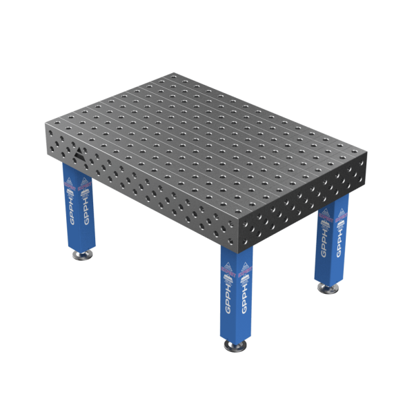 Stół Spawalniczy EXPERT Rozmiar - 1500x1000mm, Siatka - 100x100mm, System - Φ28, Nogi - Na stopach