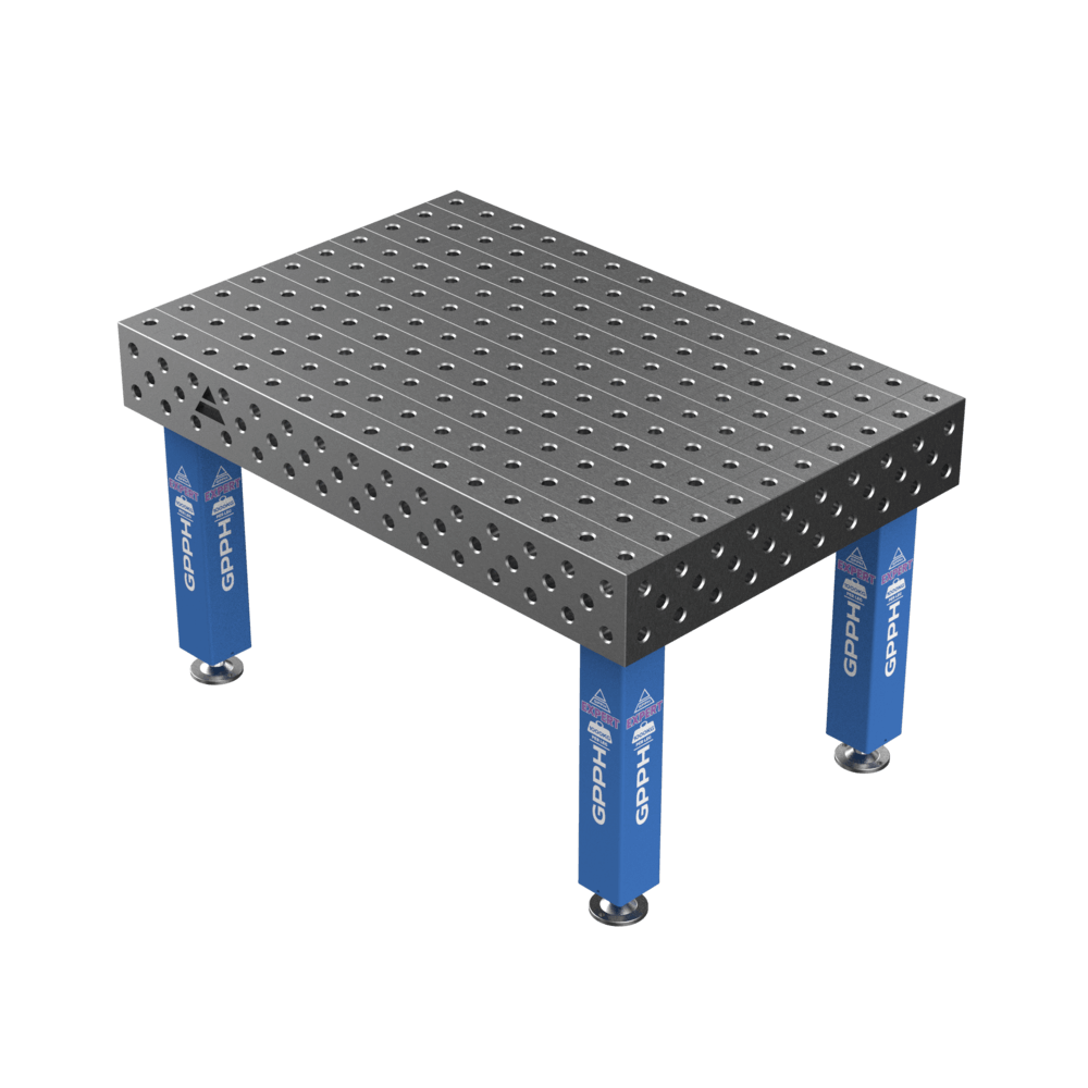 EXPERT Welding Table Size - 1500x1000mm, Grid - 100x100mm, System - Φ28, Legs - On feet