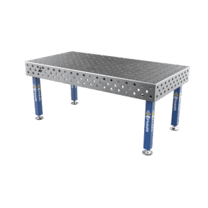 Stół Spawalniczy PLUS Siatka - 100x100mm, System - Φ28, Rozmiar - 2000x1000mm, Nogi - Na stopach