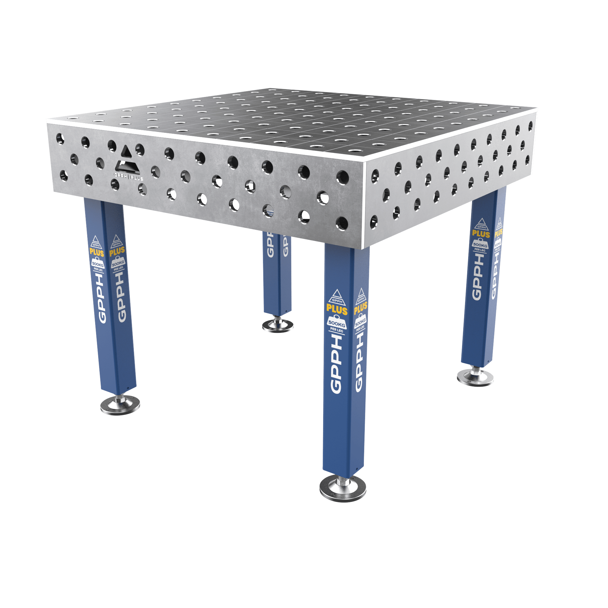 Stół Spawalniczy PLUS Rozmiar - 1000x1000mm, Siatka - 100x100mm, System - Φ28, Nogi - Na stopach