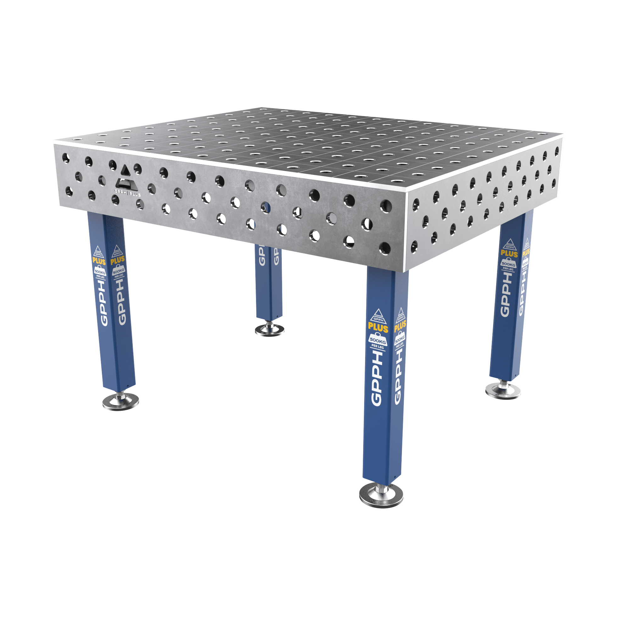 Stół Spawalniczy PLUS Rozmiar - 1200x1000mm, Siatka - 100x100mm, System - Φ28, Nogi - Na stopach