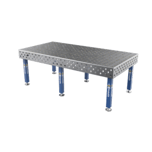 Svařovací stůl PLUS Mřížka - 100x100mm, Systém - Φ28, Rozměr - 2400x1200mm, Nohy - Na nohách