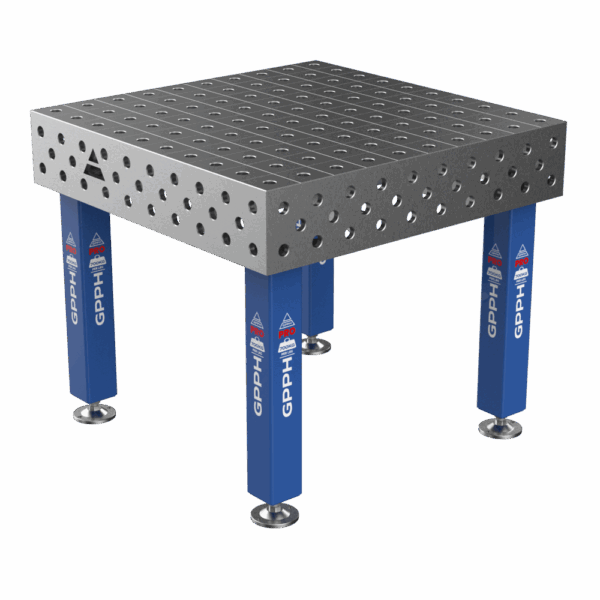 Stół Spawalniczy PRO Rozmiar - 1000x1000mm, Siatka - 100x100mm, System - Φ28, Nogi - Na stopach