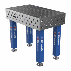 Stół Spawalniczy PRO Rozmiar - 1000x600mm, Siatka - 100x100mm, System - Φ28, Nogi - Na stopach