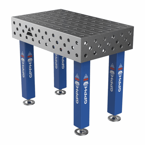 Stół Spawalniczy PRO Rozmiar - 1000x600mm, Siatka - 100x100mm, System - Φ28, Nogi - Na stopach