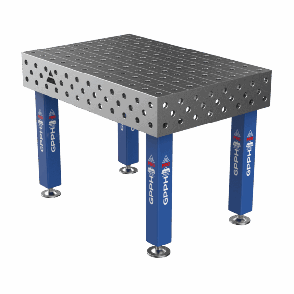 Stół Spawalniczy PRO Rozmiar - 1200x800mm, Siatka - 100x100mm, System - Φ28, Nogi - Na stopach