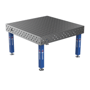 Mesa de soldadura PRO Rejilla - 100x100mm, Sistema - Φ28, Tamaño - 1500x1480mm, Patas - Sobre pies