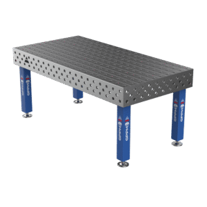 Lastafel PRO Raster - 100x100mm, Systeem - Φ28, Afmeting - 2000x1000mm, Poten - Op voeten