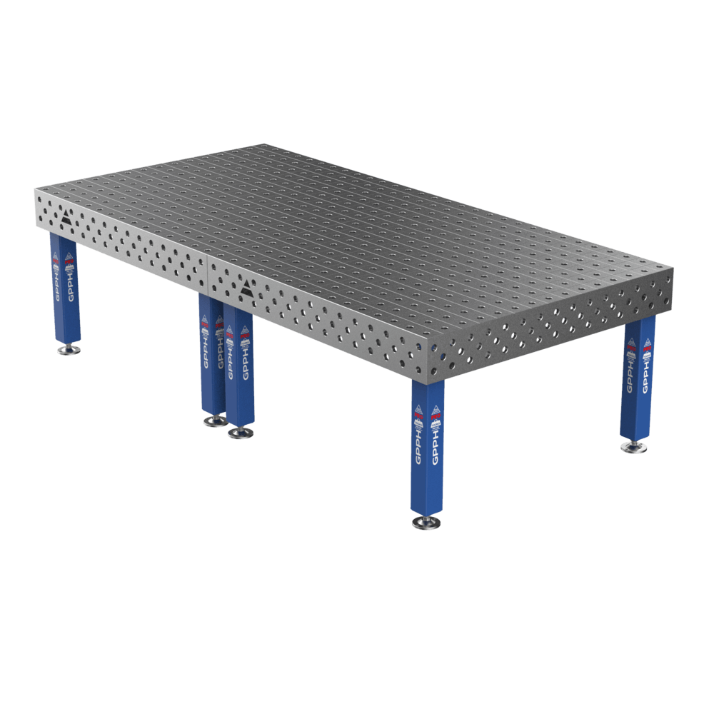 Welding Table PRO Size - 3000x1480mm, Grid - 100x100mm, System - Φ28, Legs - On feet