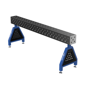 Caballete de soldadura TRESTLE ECO sobre pies 2400x200x200 mm fi 28 mm, rejilla diagonal