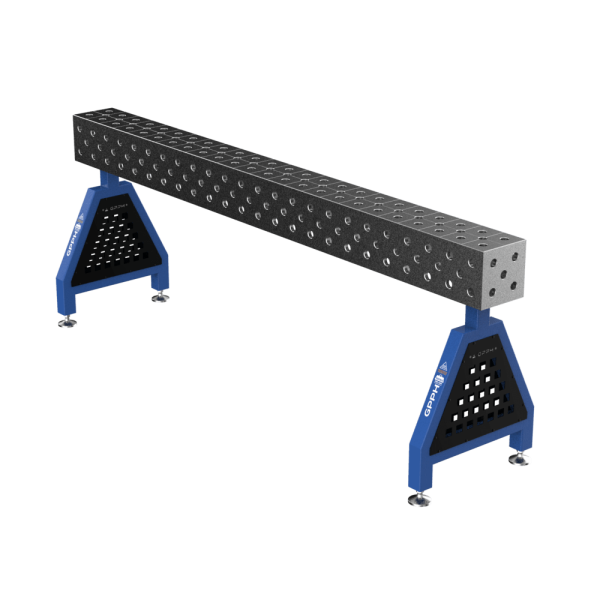 Caballete de soldadura TRESTLE EXPERT sobre pies 2400x200x200 mm fi 28 mm malla diagonal
