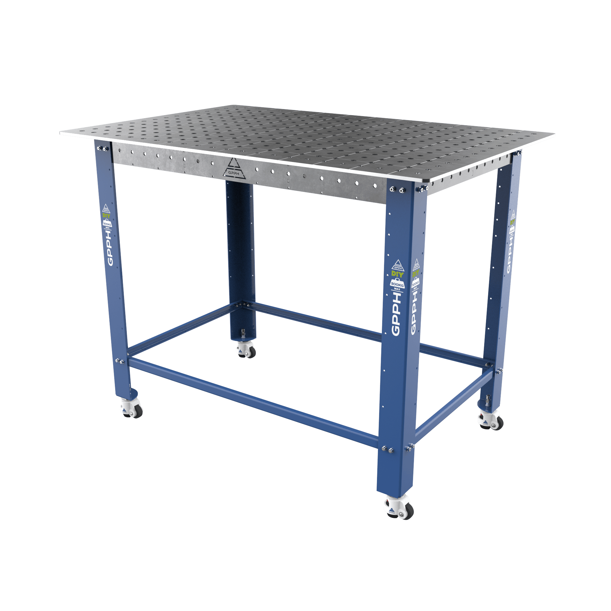 Stół Spawalniczy DIY na kołach 1200x800 mm fi16 mm siatka 50x50 mm