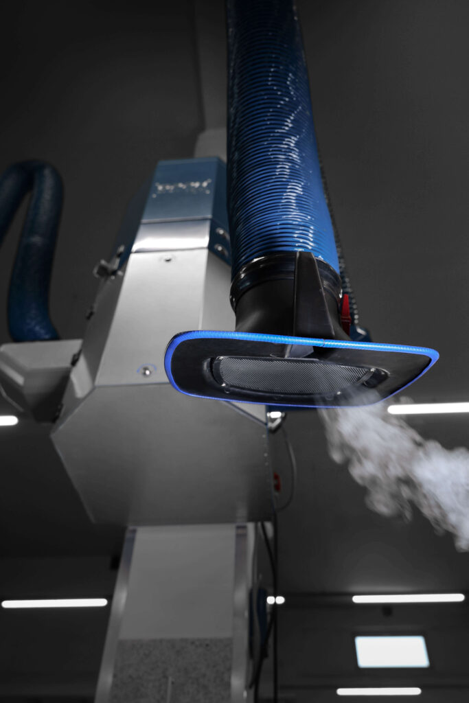 IQ Aero Clean w użyciu = poprawa powietrza na hali/warsztacie