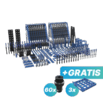 Zestaw narzędzi 3XL + 2 wózki narzędziowe L z szufladami - GRATIS: 60x trzpień mocujący i 3x półka M