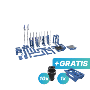 Zestaw narzędzi M - GRATIS: 10x trzpień mocujący i półka S