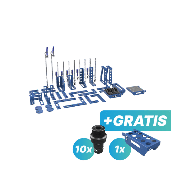 Zestaw narzędzi M - GRATIS: 10x trzpień mocujący i półka S