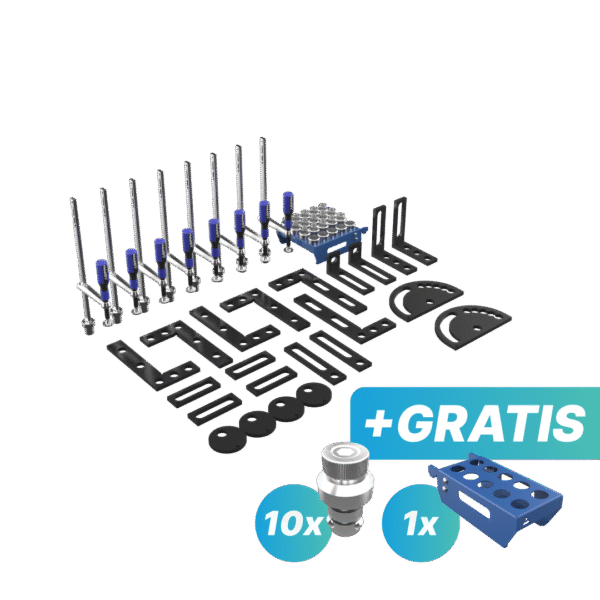 Zestaw narzędzi SELECT - GRATIS: 10x trzpień mocujący i półka S