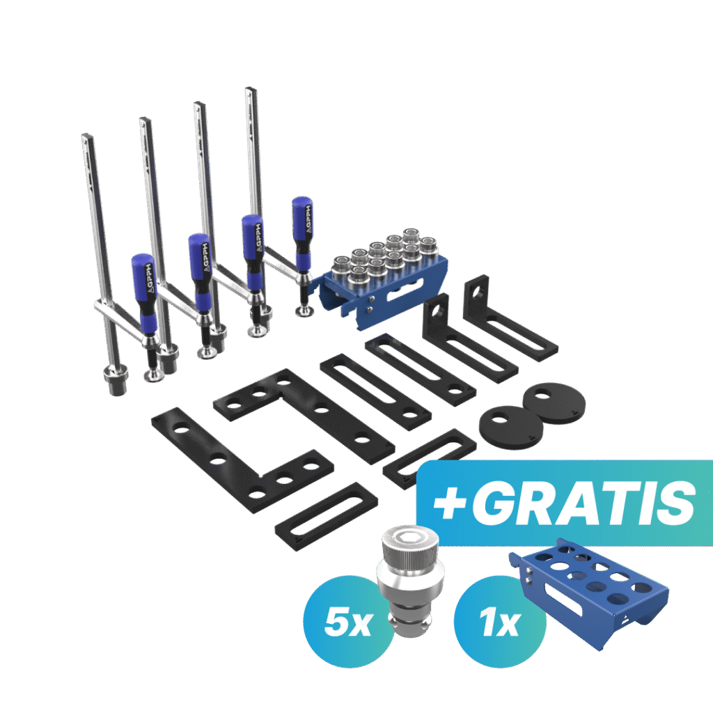 Zestaw narzędzi START - GRATIS: 5x trzpień mocujący i półka S
