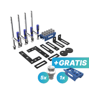 Zestaw narzędzi START - GRATIS: 5x trzpień mocujący i półka S