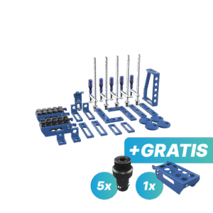 Zestaw narzędzi S - GRATIS: 5x trzpień mocujący i półka S
