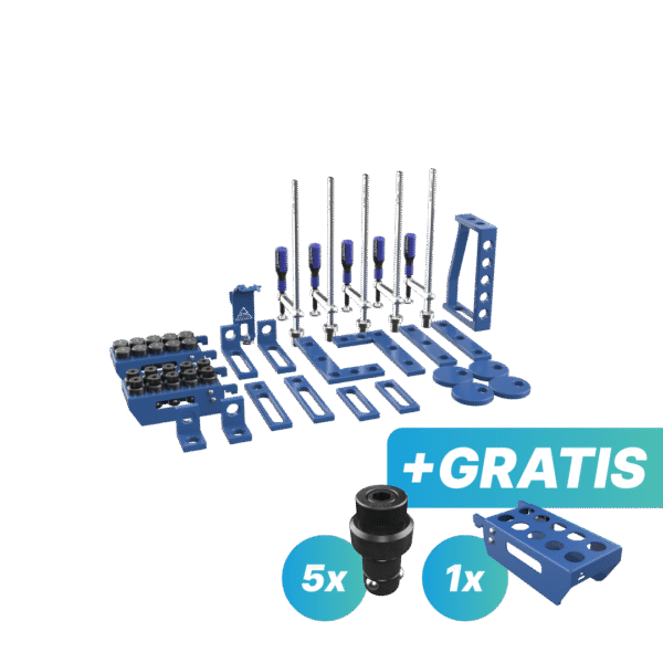 Zestaw narzędzi S - GRATIS: 5x trzpień mocujący i półka S
