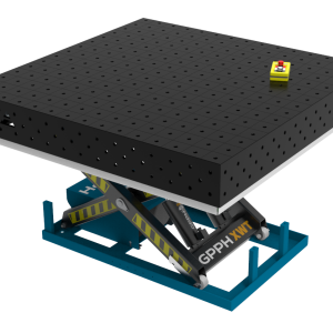 Stół Spawalniczy PRO 1500x1480 mm z hydraulicznym systemem podnoszenia, system 16 siatka 100x100mm