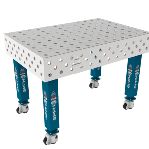 Zavarivački stol PRO INOX 1200 x 800 mm Mreža – 100x100 mm, Sustav – Φ28, Noge – Na kotačima, Ploča – Ploča PRO INOX