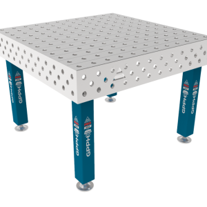 Mesa de soldadura PRO INOX 1200 x 1200 mm Malla - 100x100 mm, Sistema - Φ28, Patas - Sobre pies, Tablero - Tablero PRO INOX
