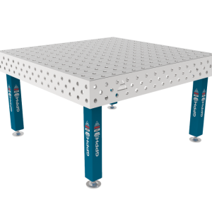 PRO INOX Welding Table 1500 x 1480 mm Grid - 100x100mm, System - Φ28, Legs - On feet, Top - PRO INOX top