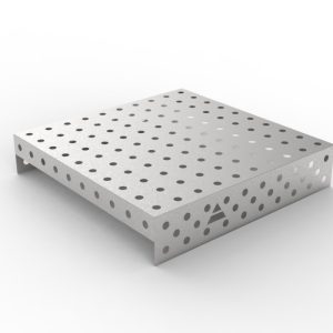 Cache en acier inoxydable 1000 x 1000, maillage 100 x 100, fi28