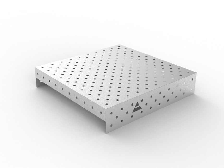 Nakładka nierdzewna 1000x1000 w siatce diagonalnej, fi16