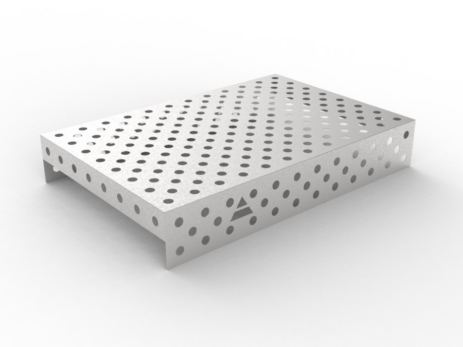 Nakładka nierdzewna 1200x800 w siatce diagonalnej, fi28