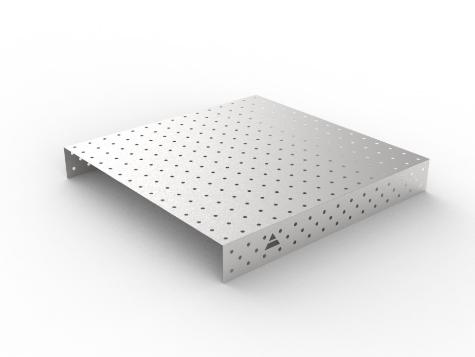Nakładka nierdzewna 1500x1480 w siatce 100x100, fi16