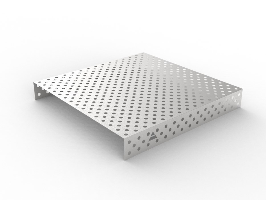 Nakładka nierdzewna 1500x1480 w siatce diagonalnej, fi28